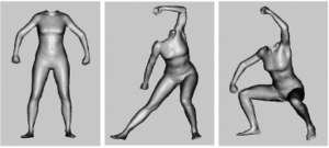 Viewpoint and pose in body-form adaptation