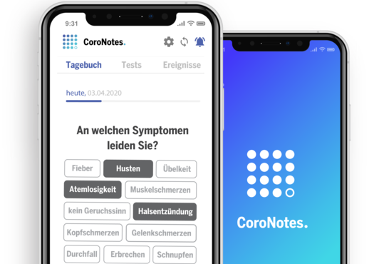 CoroNotes: Neue App unterstützt medizinische Studien zu COVID-19