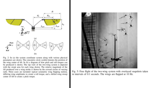 Platform design and tethered flight of a motor-driven flapping-wing system