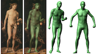Virtual Human Bodies with Clothing and Hair: From Images to Animation